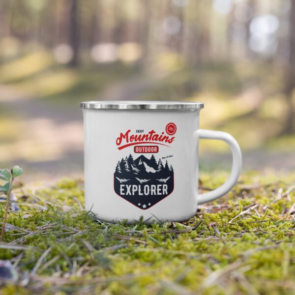 Outdoor Explorer Enamel Mug - Image 4