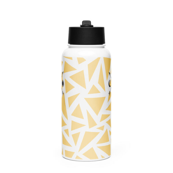 Stainless steel water bottle with a straw lid - Image 2