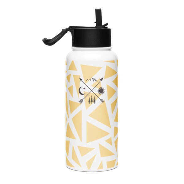 Stainless steel water bottle with a straw lid - Image 4