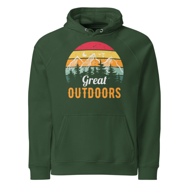 Great Outdoors | Unisex eco raglan hoodie - Image 13