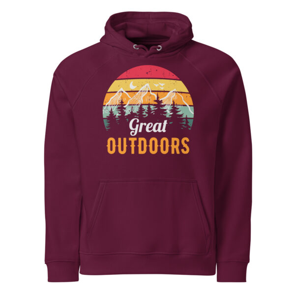 Great Outdoors | Unisex eco raglan hoodie - Image 5